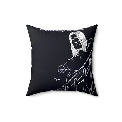 Balcony Blues Pillow - Black SE